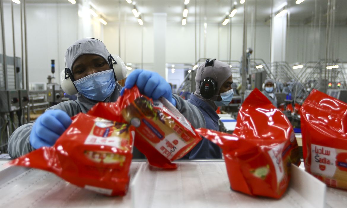 Fábrica da empresa brasileira BRF em Abu Dhabi, nos Emirados Árabes Unidos.